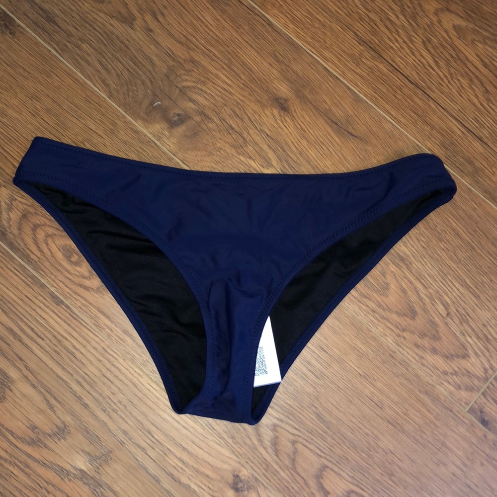Navy Cheeky Swim Bottoms
